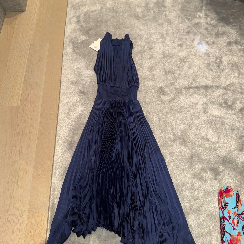 A.L.C. Woman’s Renzo Dress, Rivera Blue, 0 NEW WITH TAGS